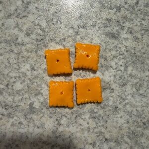 Handmade Cheese Cracker Magnets